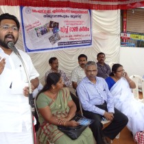 The light on ceremony of electrification of  poor homes under Aryanadu constituency